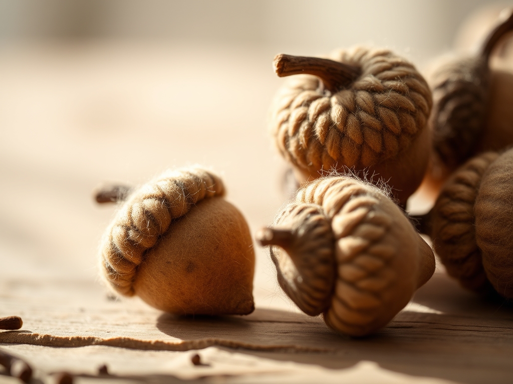 Felted Wool Acorns