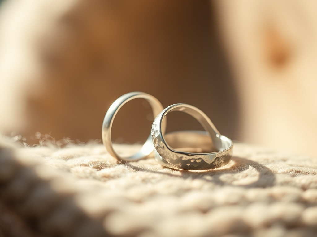 Hammered Silver Rings