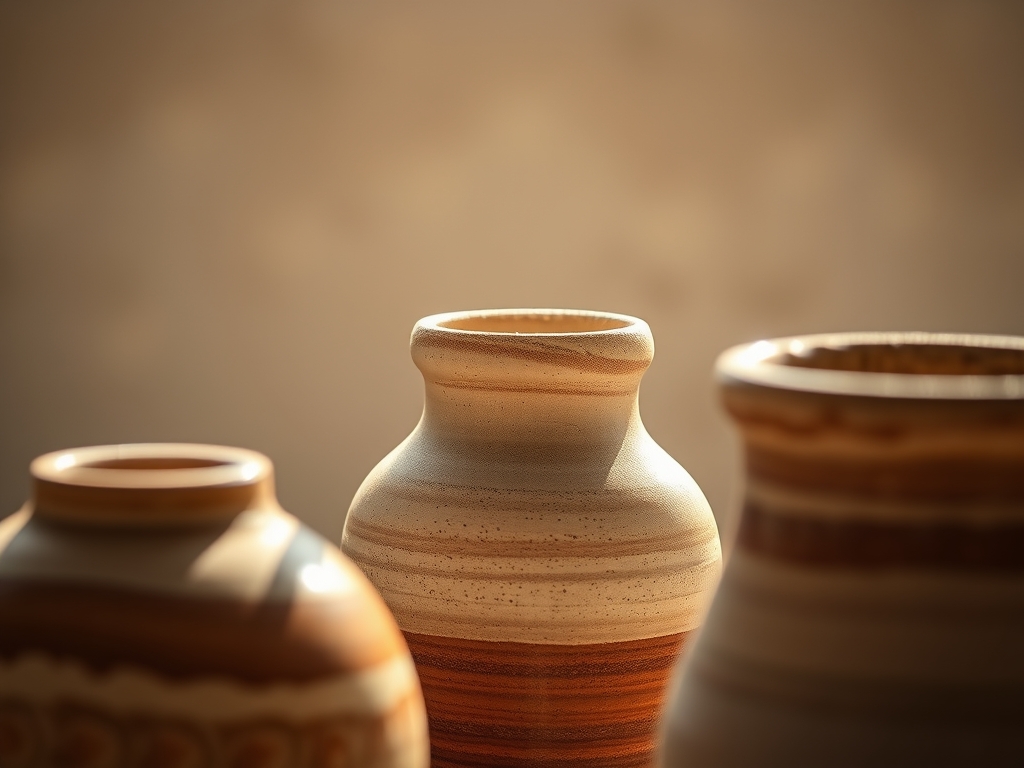 Hand Crafted Pottery Vases