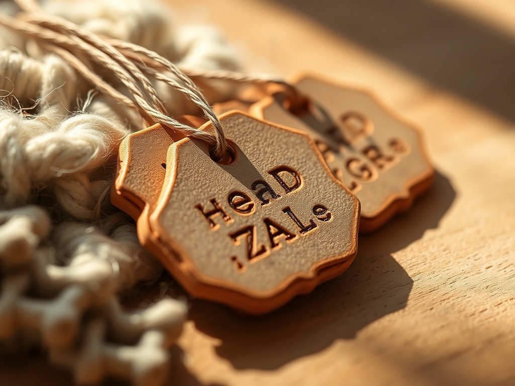 Hand Stamped Clay Tags