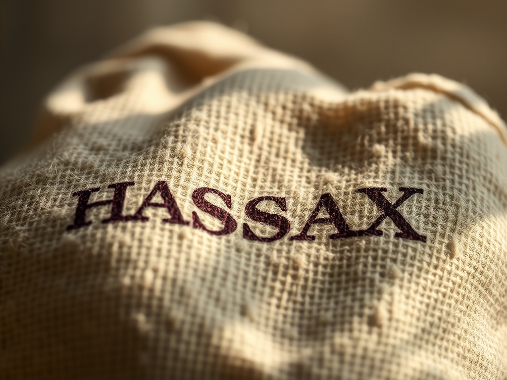 Hand Stamped Flour Sacks
