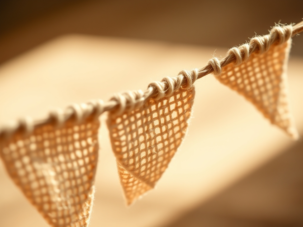 Hand Stitched Bunting