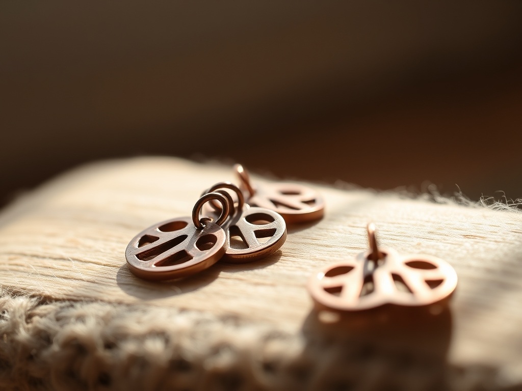 Hand Tooled Copper Charms