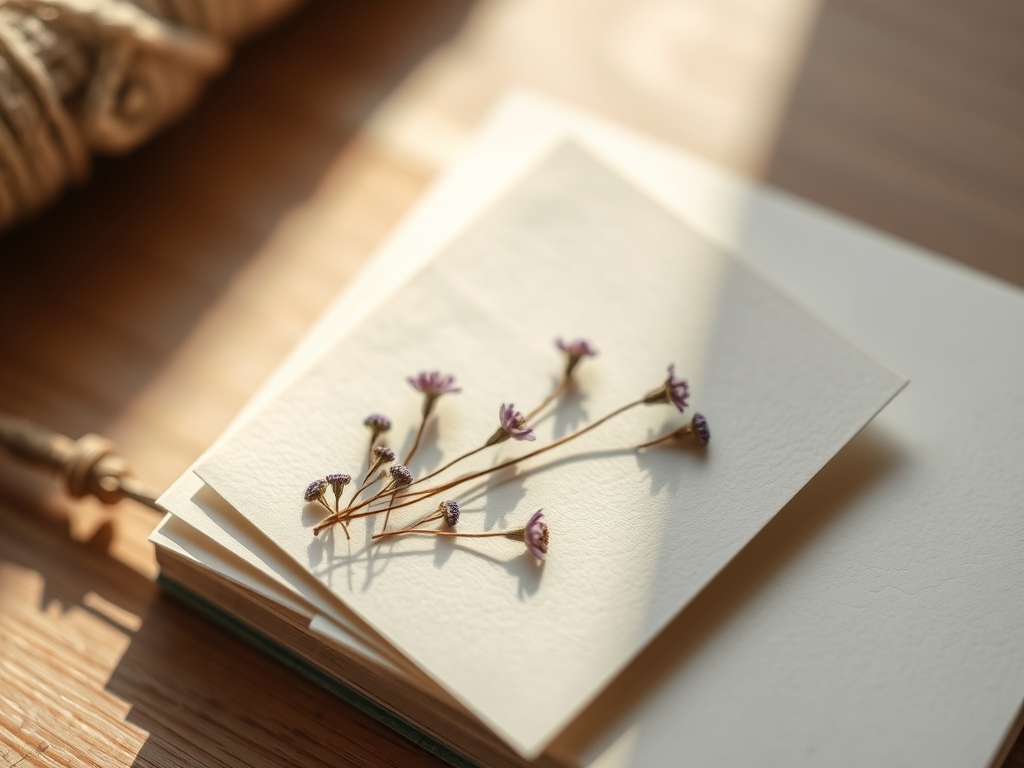 Pressed Flower Stationery