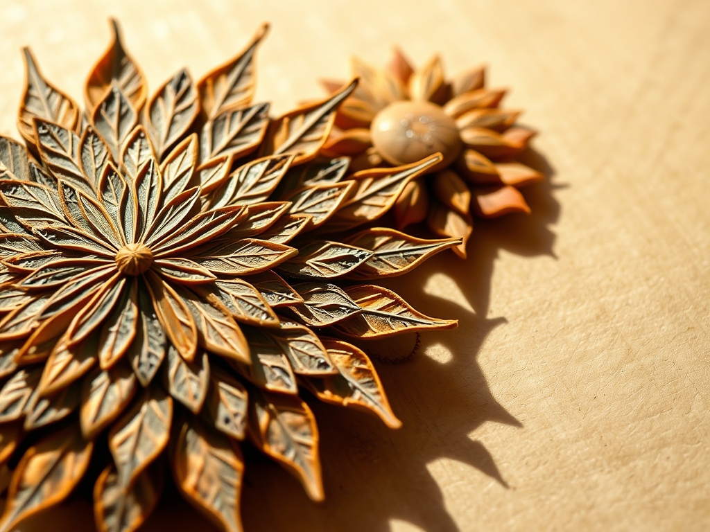 Pressed Leaf Mandalas