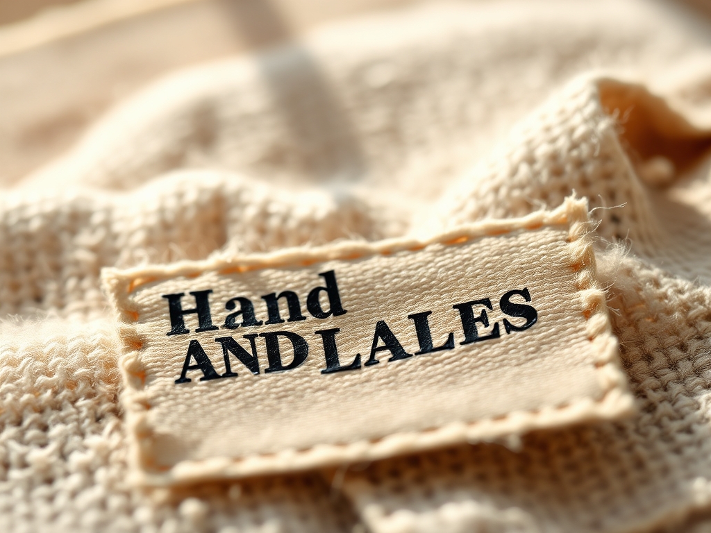Hand Stamped Fabric Labels