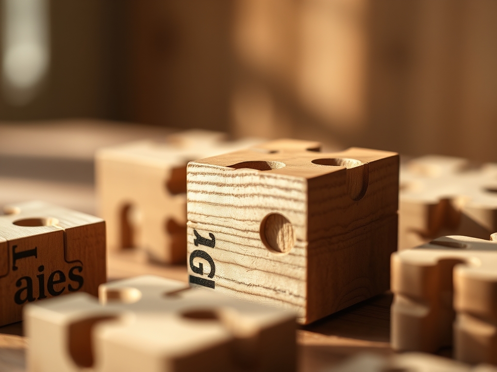 Natural Wood Block Puzzles