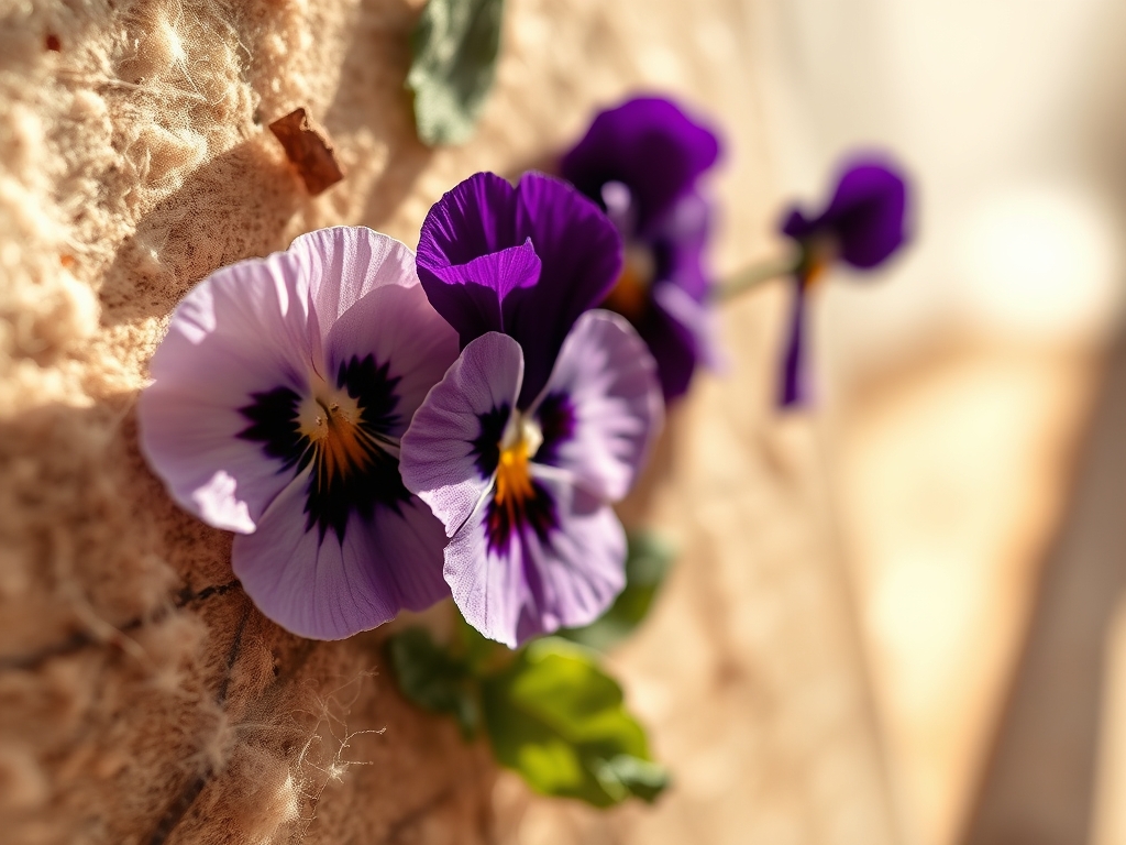 Pressed Pansy Art
